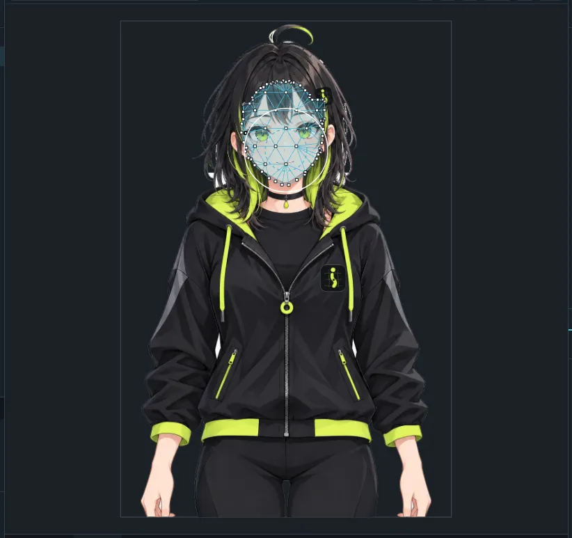 The Deform brush circle over the face mesh.